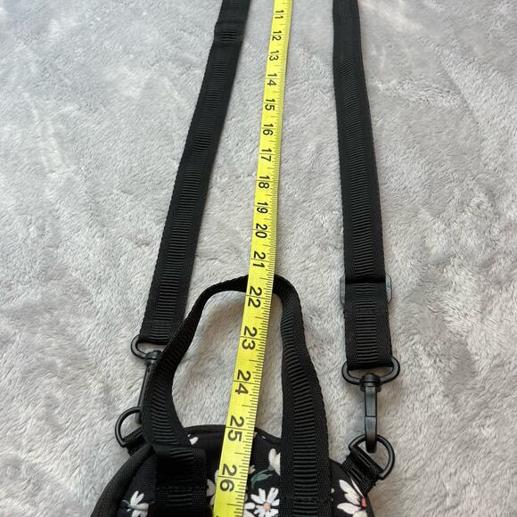 Choco Mocha Daisy Mini Backpack Day Pack Teen Girls Black Shoulder Strap School - Picture 7 of 11